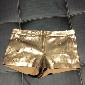 Express sequin shorts.